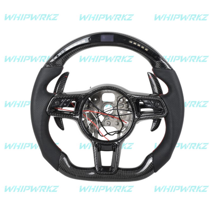 Porsche 2014+ Black Carbon Paddle Shifters (Bold)