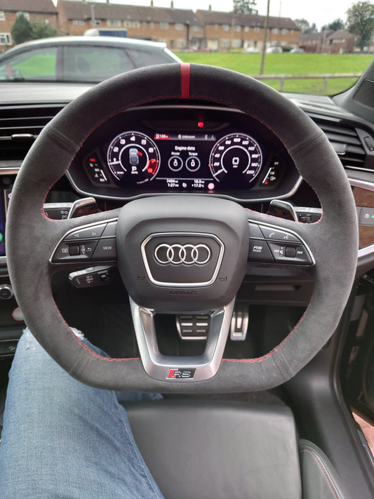 Audi RS/S Q3/5/7/8 2017+ (Flat Bottom) Steering Wheel Restyle | WHIPWRKZ CREATE